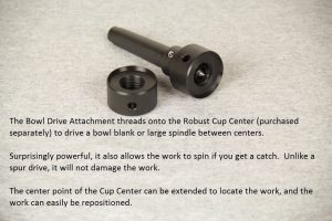 Bowl Drive Attachment for Cup Center