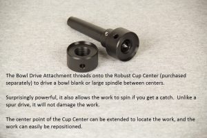 Bowl Drive Attachment for Cup Center Bowl Drive Attachment for Cup Center