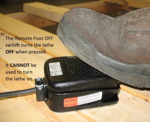Remote foot “OFF” switch