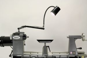 Lathe mounted lamp set