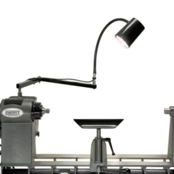 Lathe mounted lamp set