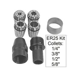 ER25 Collet Kit - No Handle - With Collets