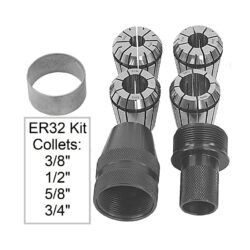ER32 Collet Kit - No Handle - With Collets