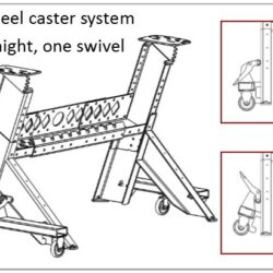 Caster set for Uni-Stand