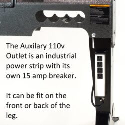 Auxiliary four outlet 110V E-box