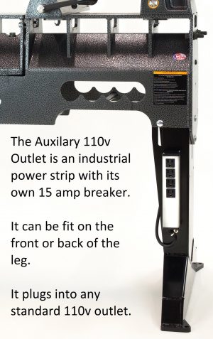Auxiliary four outlet 110V E-box