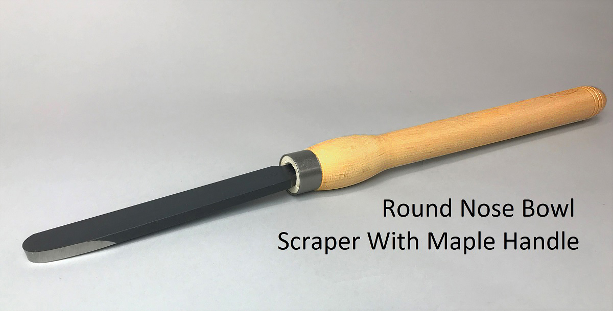 Rubber Bowl Scraper with Bamboo Handle