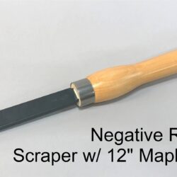 Negative Rake Box Scraper (3/4") – Handled