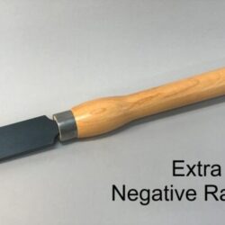 Extra Large Negative Rake Scraper (1 3/8") - Handled