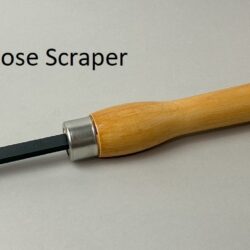 Small Round Nose Scraper (1/2") - Handled